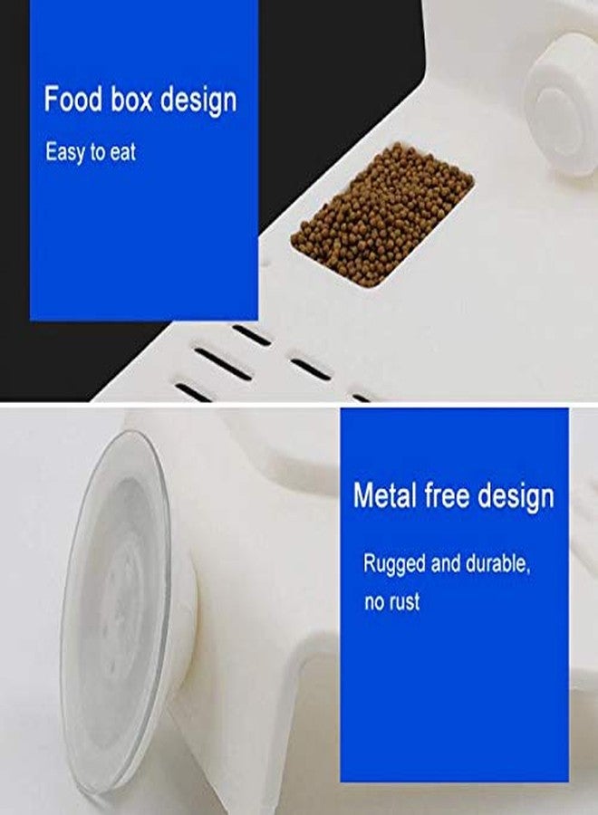 ويستيرن إرا منصة تشمس من العصر الغربي مع وعاء طعام وكأس شفط للسلاحف والزواحف وأحواض السمك والبرمائيات الصغيرة (حجم كبير) - Image 5